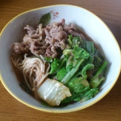 お味がすき焼きですね♪とても美味しくてご飯がすすみました(*^_^*)
凄く美味しかったです。ご馳走様でした♫